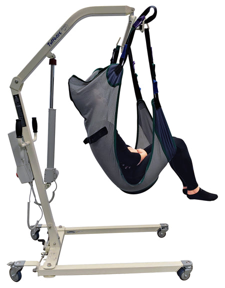 Tuffcare universal breathable mesh patient lift sling lifting patient. 