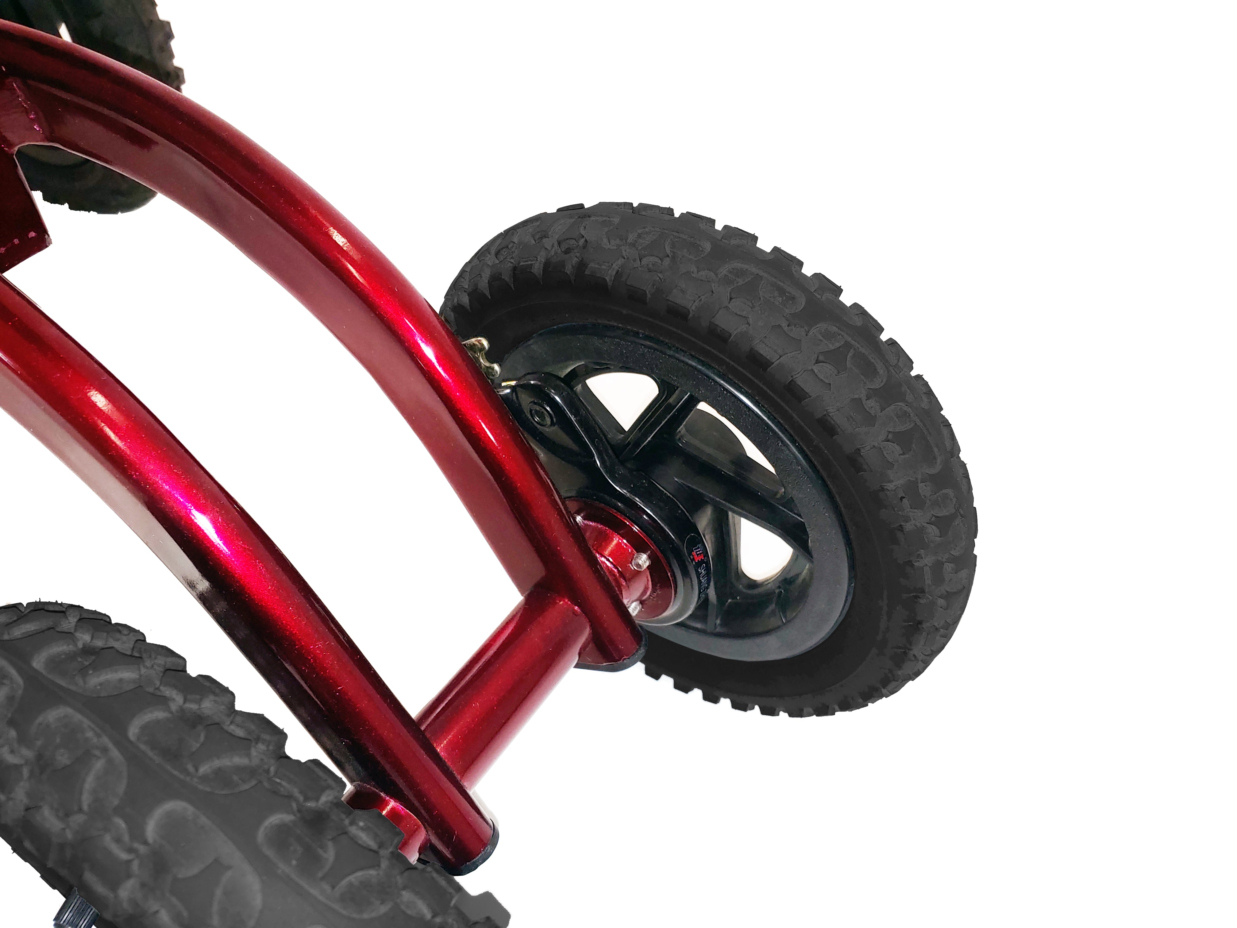 Tuffcare All-Terrain steerable knee walker braking system.