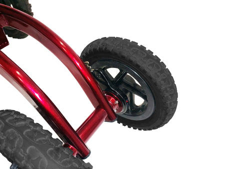 Tuffcare All-Terrain steerable knee walker braking system.